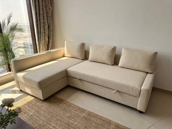 L Shape Sofa Cum Bed with Storage
