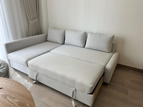 L Shape Sofa Cum Bed with Storage