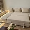 L Shape Sofa Cum Bed with Storage