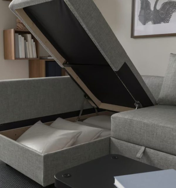 L Shape Sofa Cum Bed with Storage