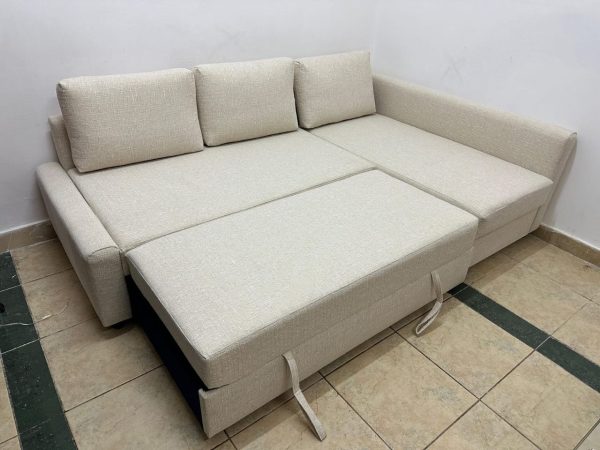 L Shape Sofa Cum Bed with Storage