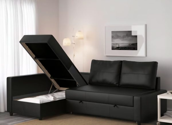 L Shape Sofa Cum Bed with Storage