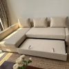 L Shape Sofa Cum Bed with Storage