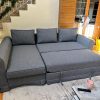 3 Seater L-Shape Sofa Combed with Lounge Chaise Modular - Convertible L Side both Side (1)