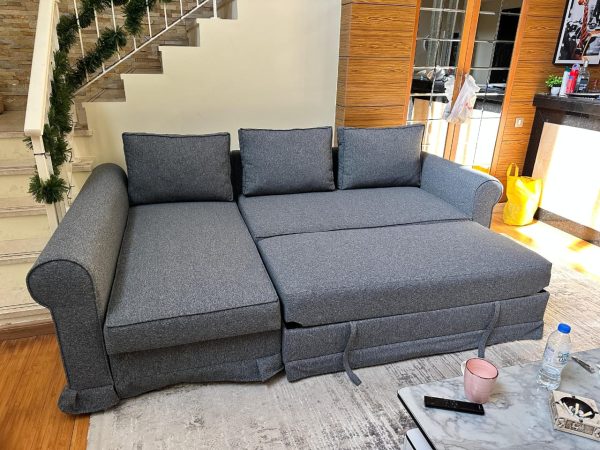 3 Seater L-Shape Sofa Combed with Lounge Chaise Modular - Convertible L Side both Side (1)