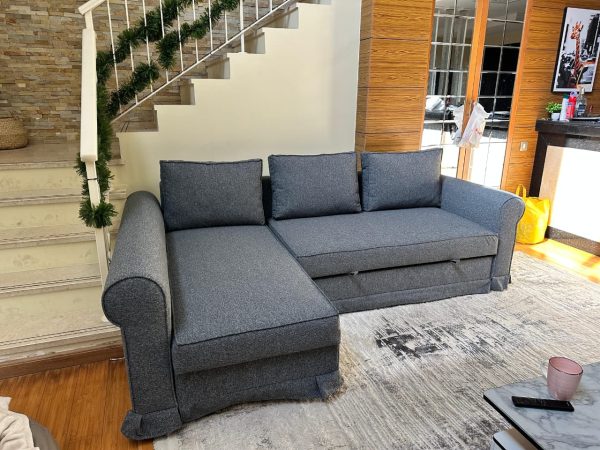 3 Seater L-Shape Sofa Combed with Lounge Chaise Modular - Convertible L Side both Side (12)