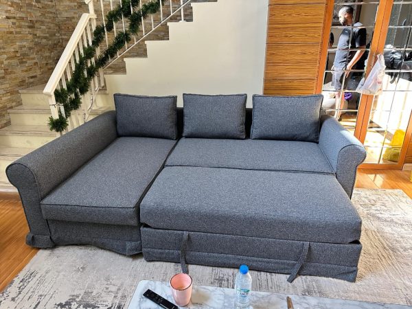 3 Seater L-Shape Sofa Combed with Lounge Chaise Modular - Convertible L Side both Side (2)