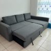 Three seater L shape sofa with storage