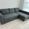Three seater L shape sofa with storage